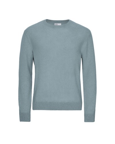 Merino Stone Blue Crewneck Sweater COLORFUL STANDARD
