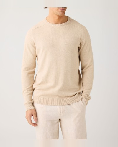 Ecru Cotton Cashmere Sweater KNOWLEDGE COTTON APPAREL