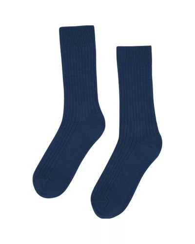Merino-Cotton Marine Blue Socks COLORFUL STANDARD