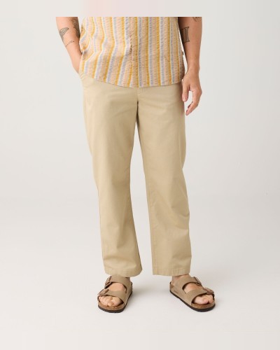 Flint beige trousers KNOWLEDGE COTTON APPAREL
