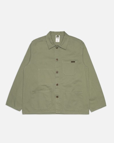 Buddy Herringbone Pale Green Jacket NUDIE JEANS