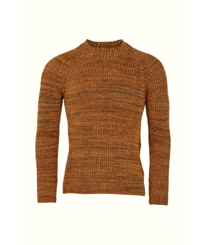 Pull mouliné vert orange en...