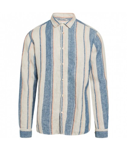 Chemise en lin à rayures...