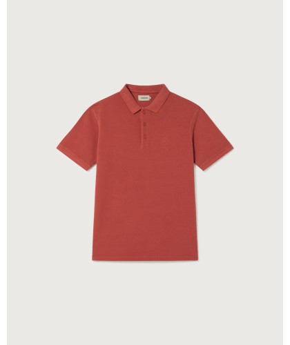 Polo Sun en coton bio rouge...