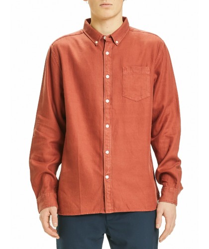 Chemise Tencel Rouille...