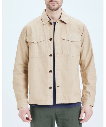 Surchemise Ripstop Beige...