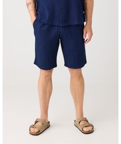 Dobby indigo Shorts...