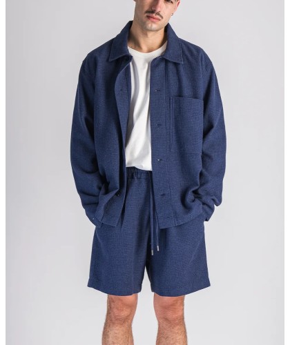 Surchemise Waffle Bleue...