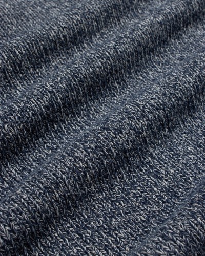 Waldo V-neck Heather Blue Sweater FAR AFIELD