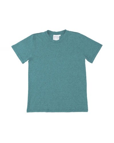T-shirt chanvre et coton bio Deep Teal Heathered JUNGMAVEN