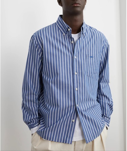 Chemise Heol Rayures Bleu...