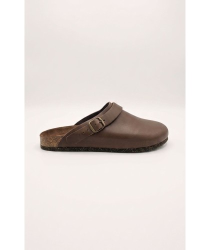 Mules en cuir marron BOSABO
