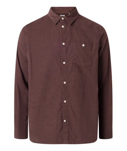 Chemise en velours chocolat...