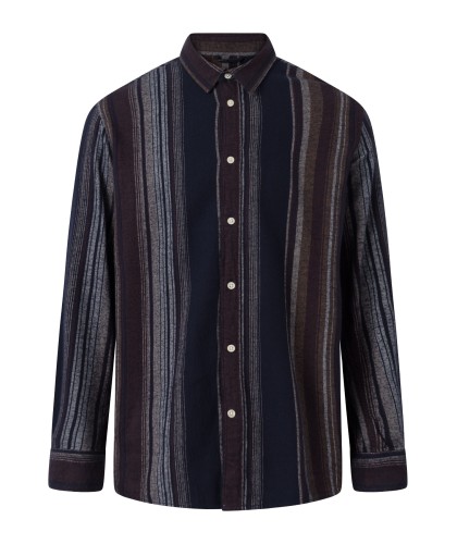 Chemise flanelle bio rayée...