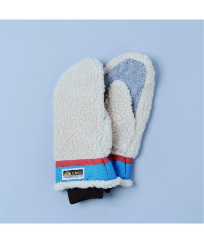 Moufles Teddy Beige/Blue ELMER