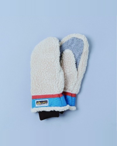 Moufles Teddy Beige/Blue ELMER