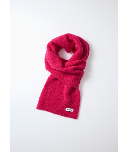 Echarpe Alpaga Bouclé Rose...