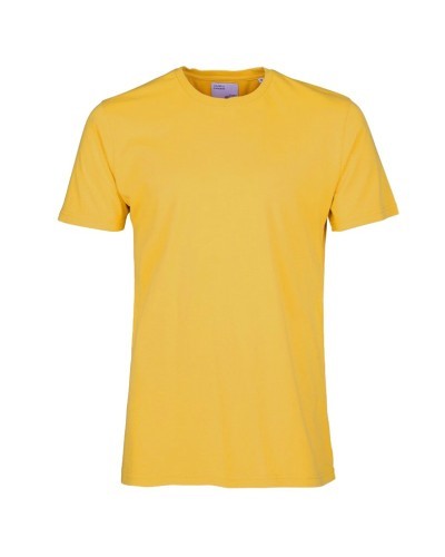 T-shirt Coton Bio Burned Yellow COLORFUL STANDARD